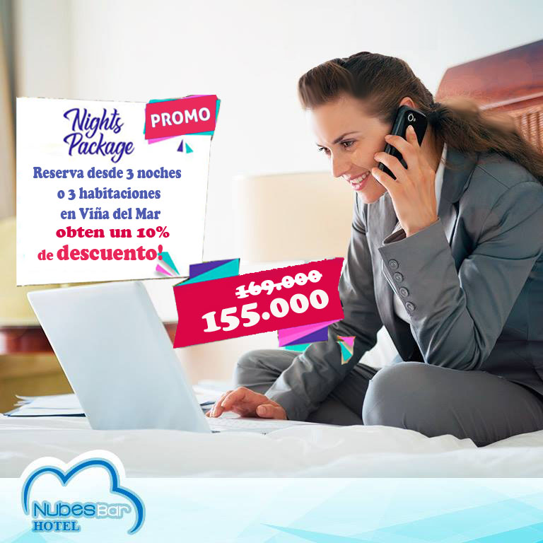 Promoción "NIghts Package" NubesBar Hotel