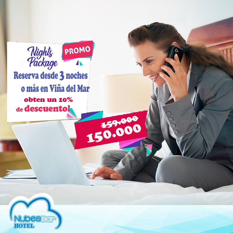 Promoción "NIghts Package" NubesBar Hotel